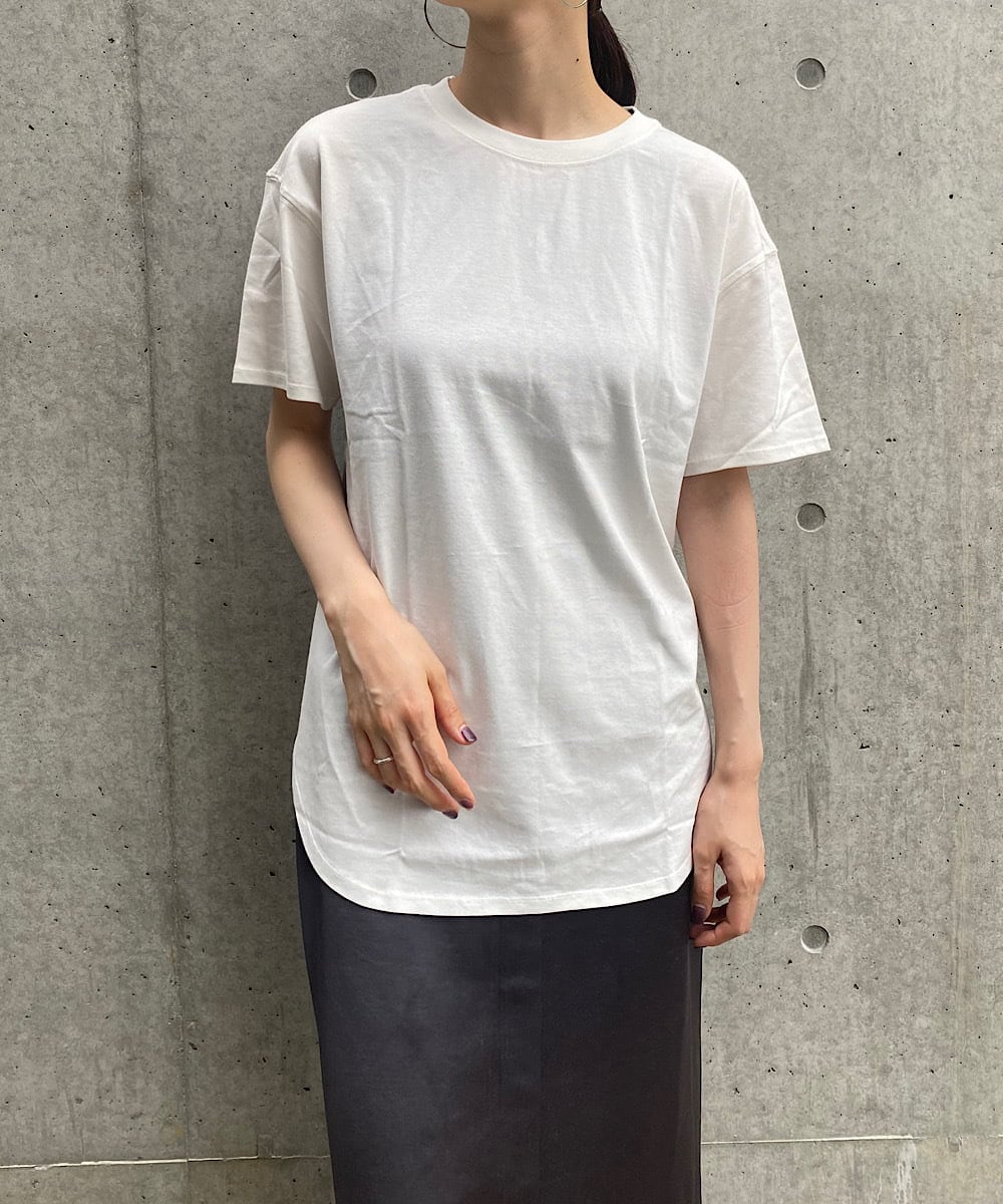 洗える］バックギャザーシルエットリメイクTシャツ(カットソー・T