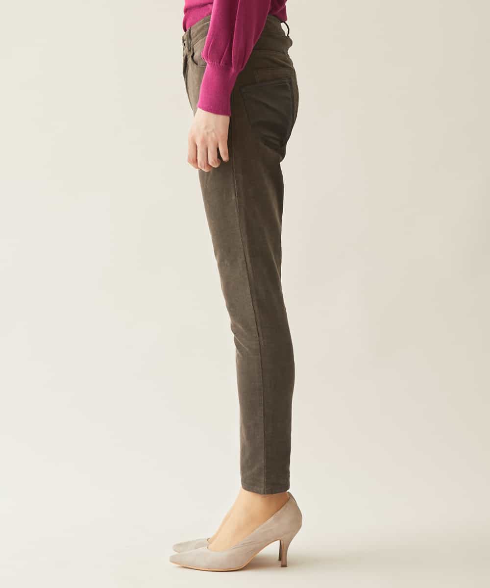 Re Mine リマイン 合皮使いリメイク コーデュロイスキニーパンツ イトキンオンラインストア