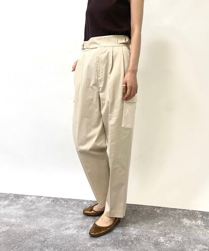 UCLGS24099 re:mine 異素材ジャガードパッチポケット　グルカパンツ
