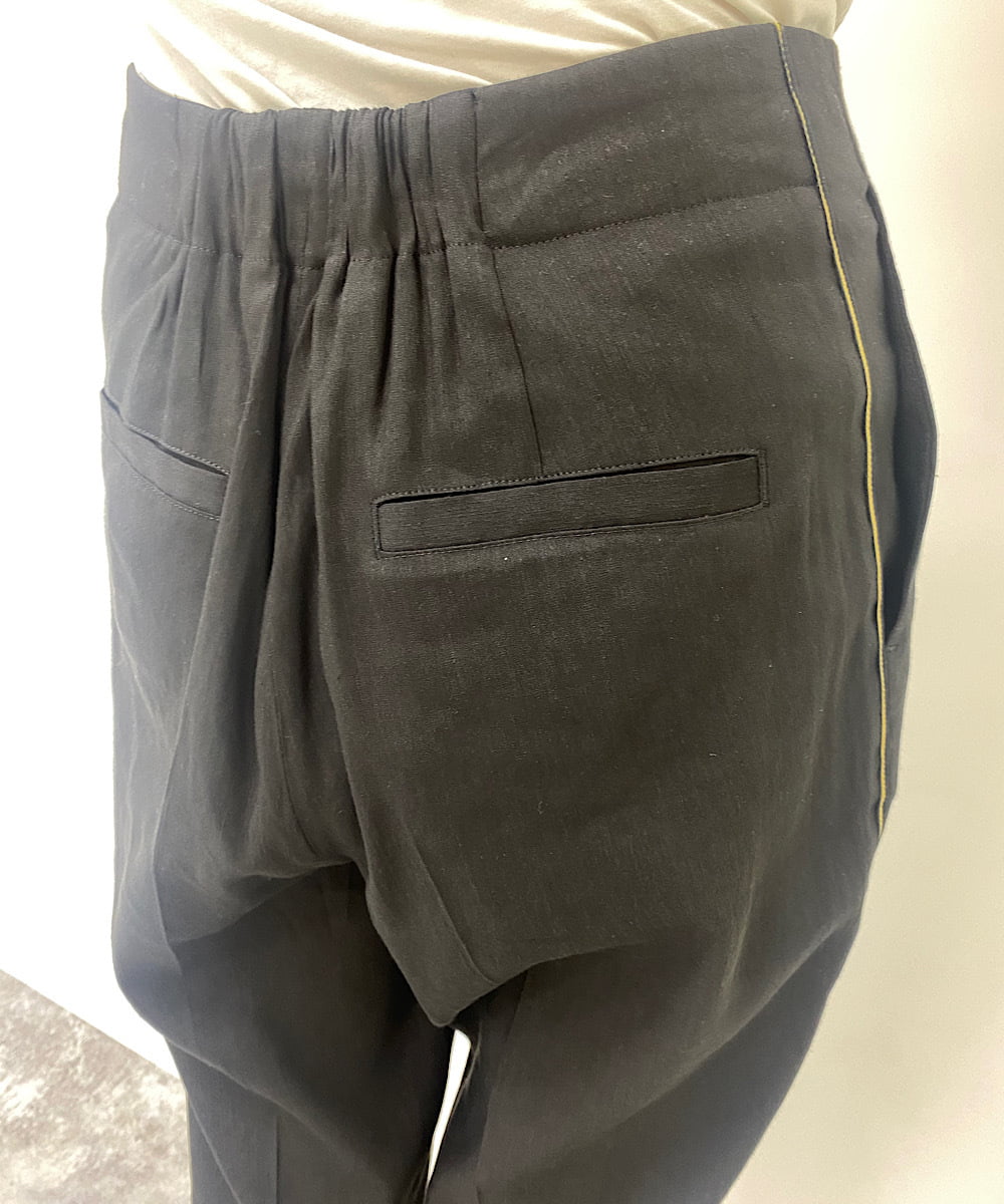 UCLGS39079 re:mine(リマイン) 配色ラインワンポイントリメイク　テ―パード ブラック