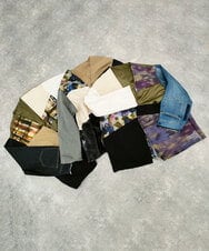 UCUAV55390 re:mine ZIVUNコラボ　再構築パッチワークジャケット カーキ