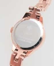 【fleur】ラウンドフェイスピンクゴールドウォッチ