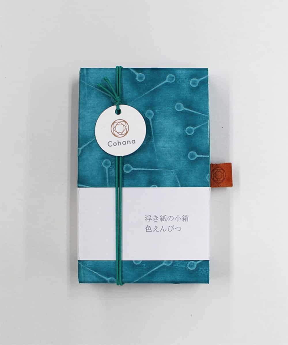 UJYTG43016 Cohana(バイヤーズ セレクト) 【cohana】 浮き紙の小箱 色えんぴつ ブルーグリーン
