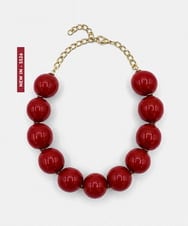 VY2GD01200 TARA JARMON(タラ ジャーモン) カラーポップネックレス レッド