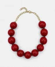 VY2GD01200 TARA JARMON(タラ ジャーモン) カラーポップネックレス レッド