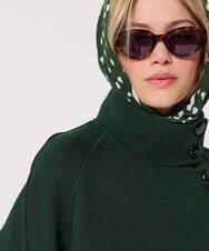 VY3AD02220 TARA JARMON(タラ ジャーモン) ポルカハートウールスカーフ カーキ