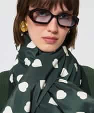 VY3AD03170 TARA JARMON(タラ ジャーモン) ポルカハートダウンマフラー カーキ