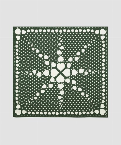 VY3AD03320 TARA JARMON ハートプリントスカーフ