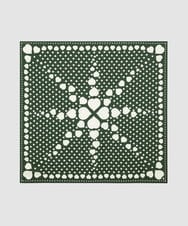 VY3AD03320 TARA JARMON(タラ ジャーモン) ハートプリントスカーフ カーキ