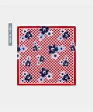 VY3GD03170 TARA JARMON(タラ ジャーモン) ペチュニアダミエコットンスカーフ レッド