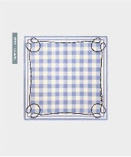 VY3GD04170 TARA JARMON(タラ ジャーモン) ギンガムチェックコットンスカーフ スカイブルー