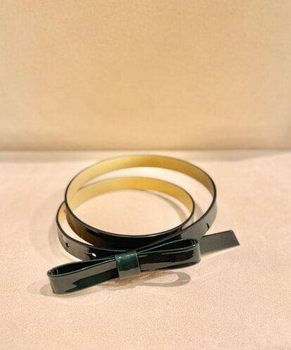 VY4AD02280 TARA JARMON 【メディア着用】スムースグロッシーレザーベルト