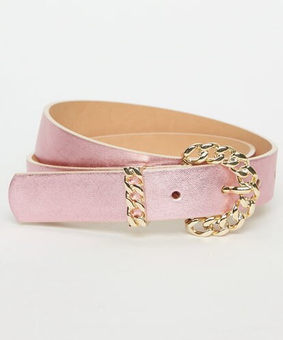 VY4GU02230 TARA JARMON Metallic leather belt