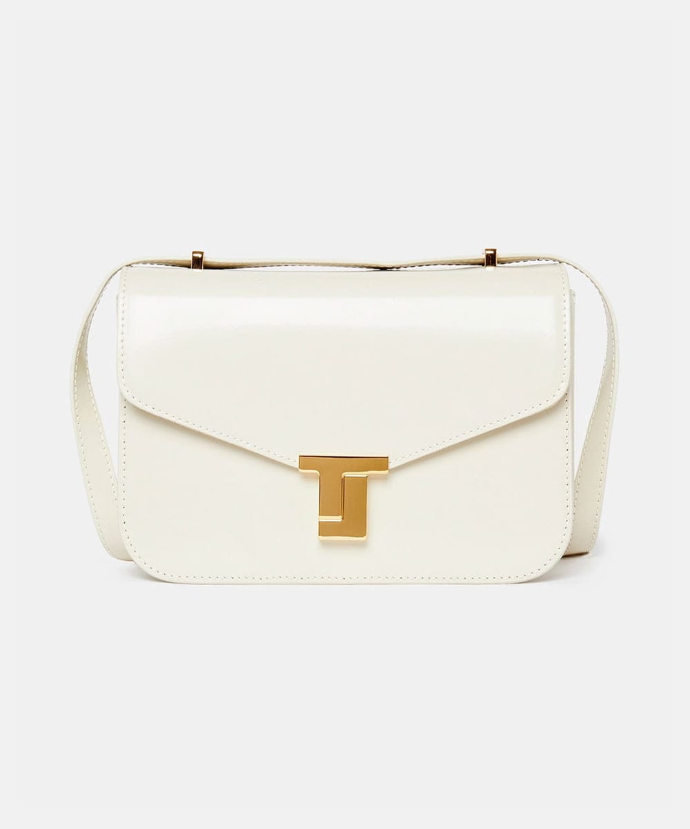 VY5AC01830 TARA JARMON(タラ ジャーモン) TJ レザーバッグ エクリュ