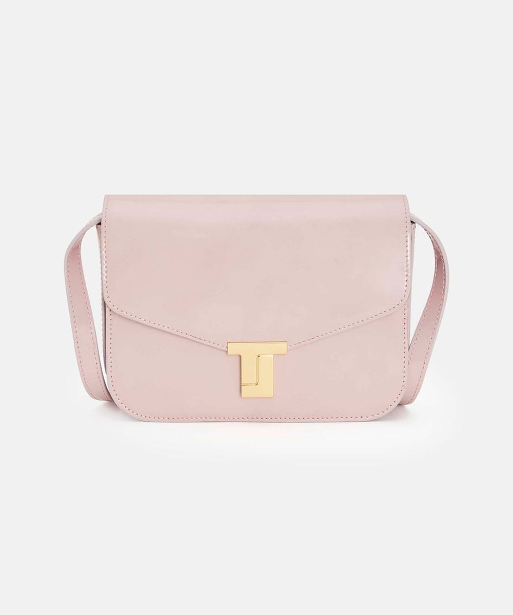 VY5GA01830 TARA JARMON(タラ ジャーモン) 【雑誌掲載】TJ レザーバッグ ピンク