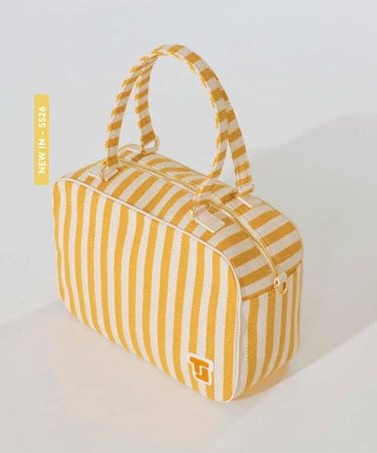 VY5GD02910 TARA JARMON ストライプコットンバッグ