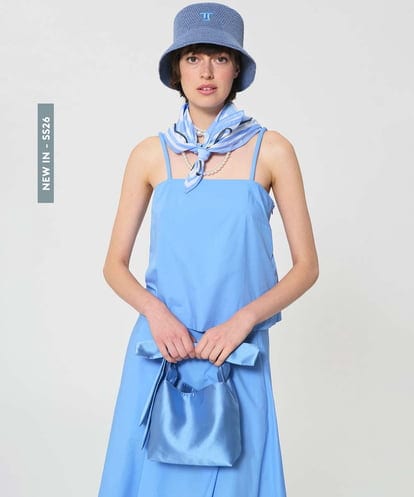 VY5GD04300 TARA JARMON サテンリボンバッグ