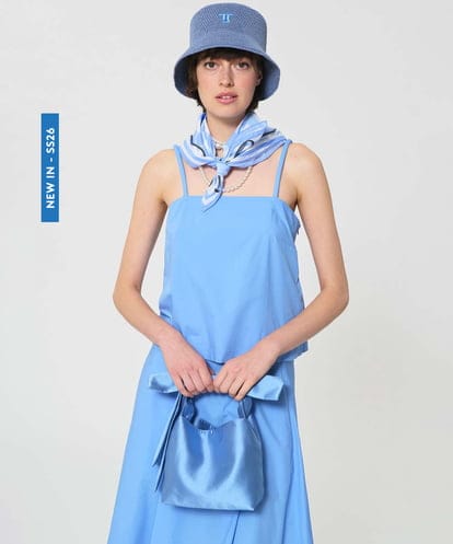 VY5GD04300 TARA JARMON サテンリボンバッグ