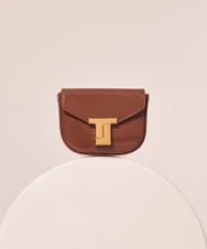VY5GX02560 TARA JARMON(タラ ジャーモン) TJレザーミニバッグ ブラウン