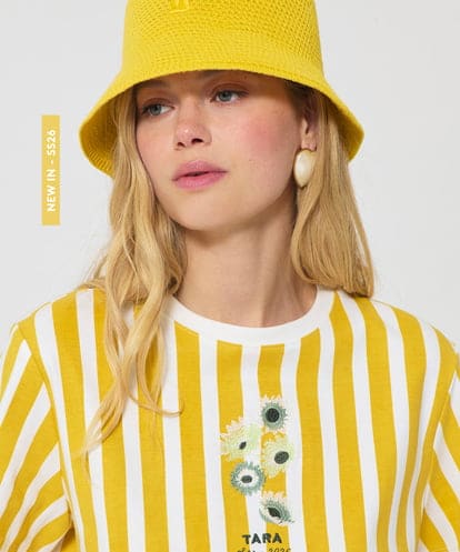 VY7GD01260 TARA JARMON コットンクロシェバケットハット