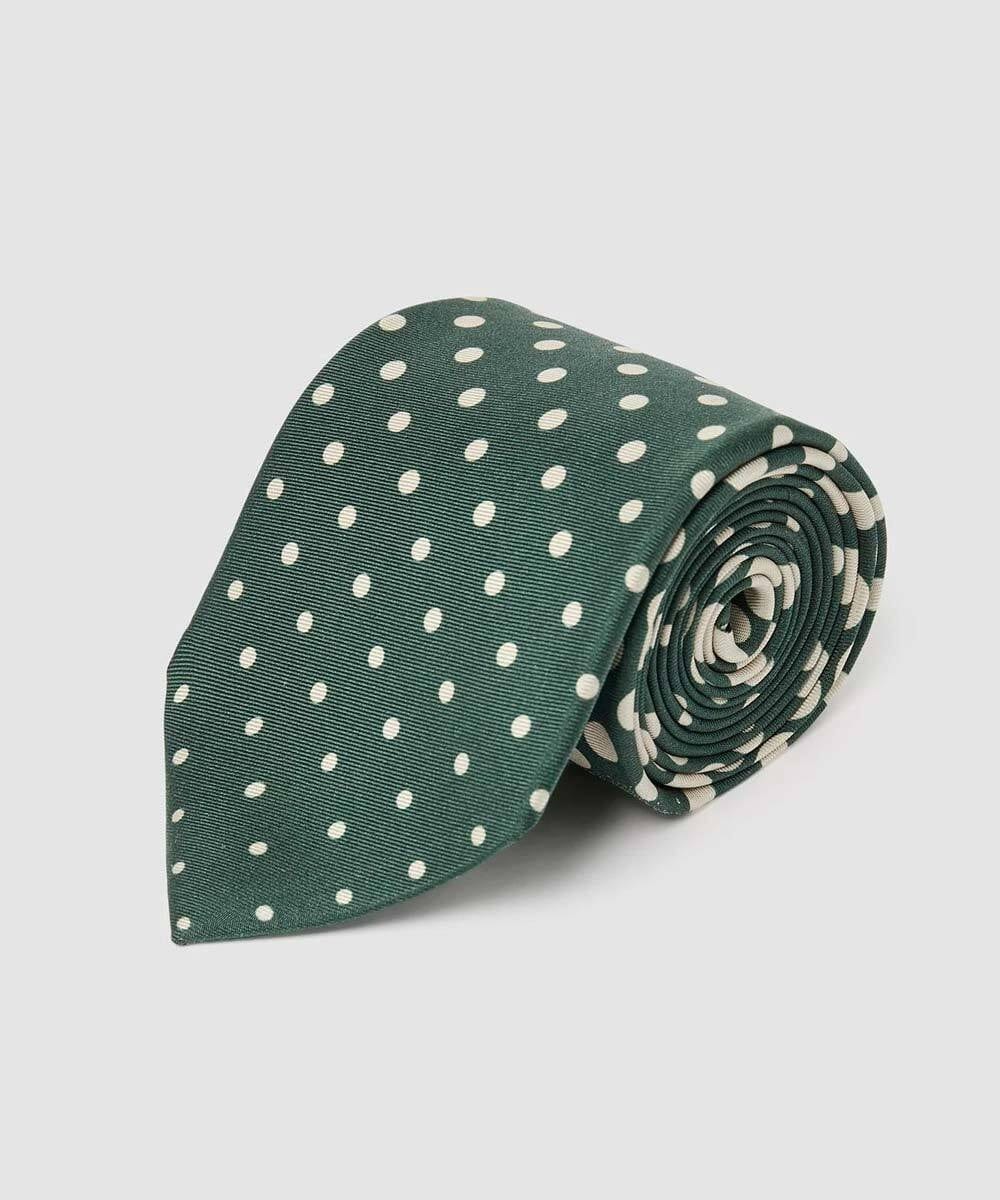 VYYAD05190 TARA JARMON(タラ ジャーモン) イレギュラードットネクタイ カーキ