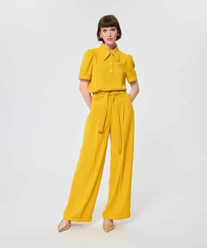 VZBAD03320 TARA JARMON クレープブラウス