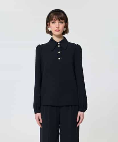 VZBAD04330 TARA JARMON クレープブラウス