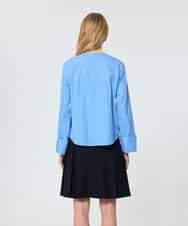 VZBAD11330 TARA JARMON(タラ ジャーモン) ポプリンブラウス ライトブルー