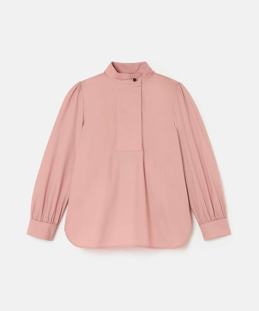 VZBAD13330 TARA JARMON(タラ ジャーモン) ポプリンブラウス ピンク