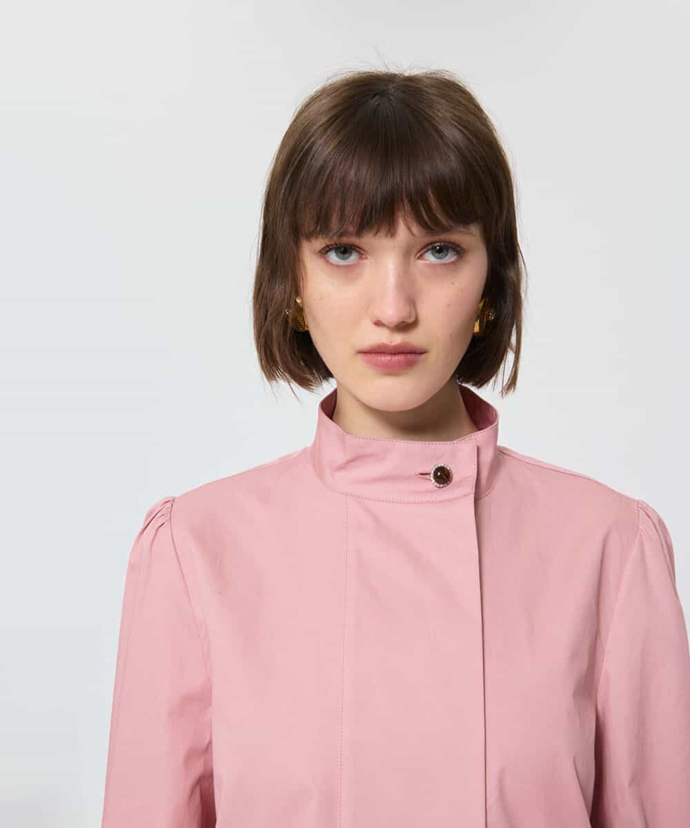 VZBAD13330 TARA JARMON(タラ ジャーモン) ポプリンブラウス ピンク