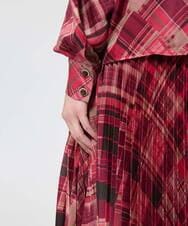 VZBAD13450 TARA JARMON(タラ ジャーモン) スコティッシュチェックプリントブラウス ピンク