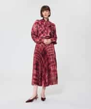 VZBAD13450 TARA JARMON(タラ ジャーモン) スコティッシュチェックプリントブラウス ピンク