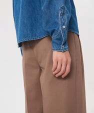 VZBAG02350 TARA JARMON(タラ ジャーモン) ライトウォッシュドデニムシャツ ライトブルー
