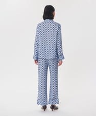 VZBAG06470 TARA JARMON(タラ ジャーモン) グラフィックブルームプリントシャツ ライトブルー