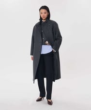 VZBAG09500 TARA JARMON(タラ ジャーモン) エンブロイダリーフランネルブラウス グレー