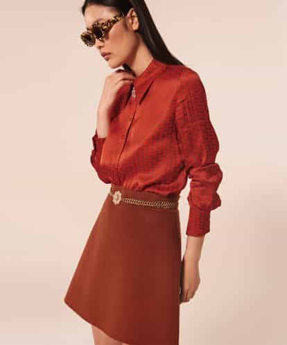 VZBAX18350  TJ monogram blouse