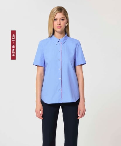 VZBGD01340 TARA JARMON ポプリンブラウス