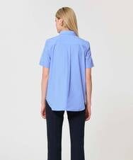 VZBGD01340 TARA JARMON(タラ ジャーモン) ポプリンブラウス スカイブルー