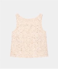 VZBGD03480 TARA JARMON(タラ ジャーモン) フラワーチュールブラウス ベージュ