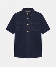 VZBGD05340 TARA JARMON(タラ ジャーモン) デニムブラウス ネイビー