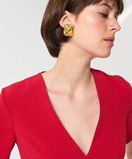 VZBGD06300 TARA JARMON(タラ ジャーモン) クレープブラウス レッド