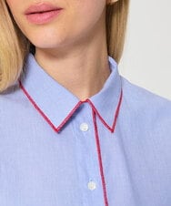 VZBGD10300 TARA JARMON(タラ ジャーモン) マスキュリンストライプシャツ スカイブルー