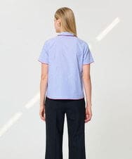 VZBGD10300 TARA JARMON(タラ ジャーモン) マスキュリンストライプシャツ スカイブルー