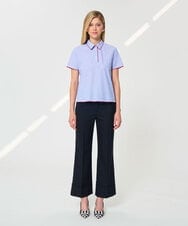 VZBGD10300 TARA JARMON(タラ ジャーモン) マスキュリンストライプシャツ スカイブルー