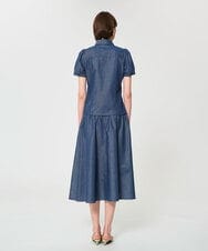 VZBGD13360 TARA JARMON(タラ ジャーモン) ライトデニムブラウス ライトブルー