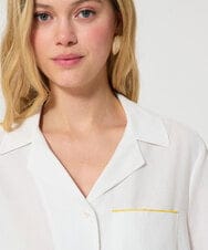 VZBGD15320 TARA JARMON(タラ ジャーモン) リブコットンシャツ エクリュ