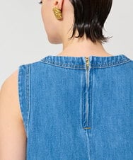 VZBGD18320 TARA JARMON(タラ ジャーモン) ウォッシュデニムブラウス ブルー