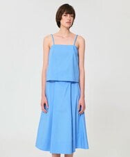 VZBGD19300 TARA JARMON(タラ ジャーモン) ポプリンキャミブラウス スカイブルー