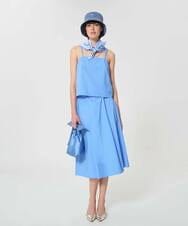 VZBGD19300 TARA JARMON(タラ ジャーモン) ポプリンキャミブラウス スカイブルー