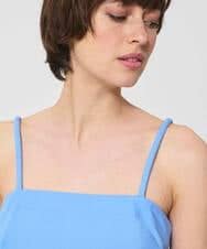 VZBGD19300 TARA JARMON(タラ ジャーモン) ポプリンキャミブラウス スカイブルー